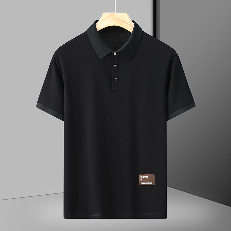 夏季大码男士翻领POLO半袖衫上衣