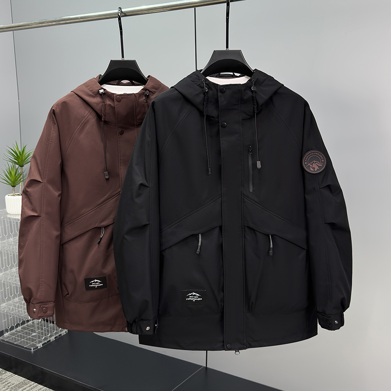 春秋三防夹克外套加肥加大码上衣