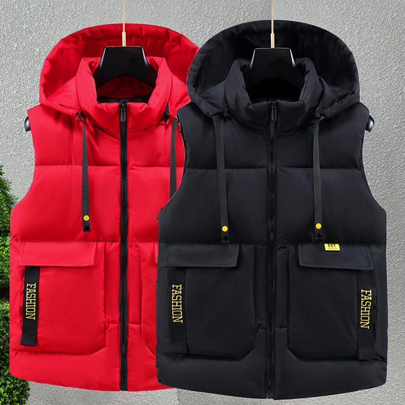 秋冬大码男装棉马甲男士棉坎肩厚