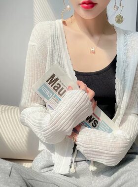 夏季冰丝防晒开衫女UPF30+