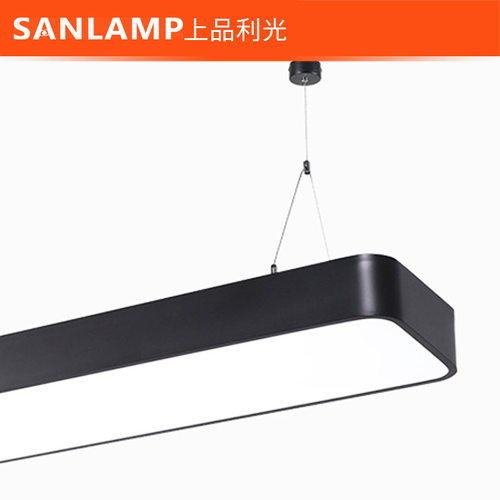 FS863办公吊线灯圆角LED办公灯明装吊装护眼节能商用无频闪