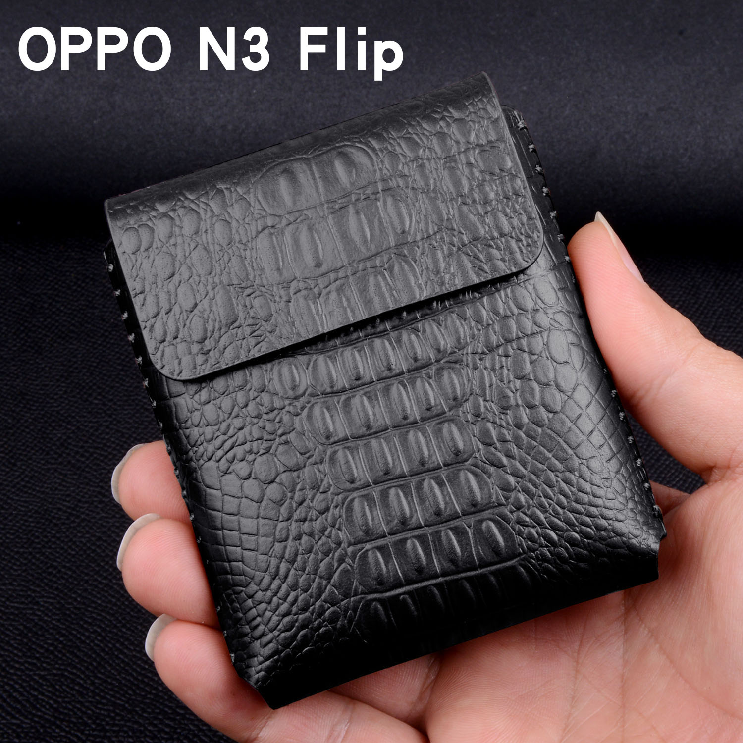 【真皮手工缝制】适用于oppofindn3flip手机壳真皮折叠屏findn2flip商务男女士5G防摔翻盖高档保护套奢华全包