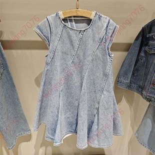 现货小江南童装 牛仔裙 2025春1P3G11890短袖 牛仔连衣裙795专柜正品