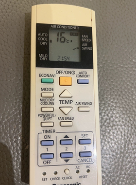 适用松下空调遥控器RS-PS12QK-1 4498 4502-1 A75C3300全新