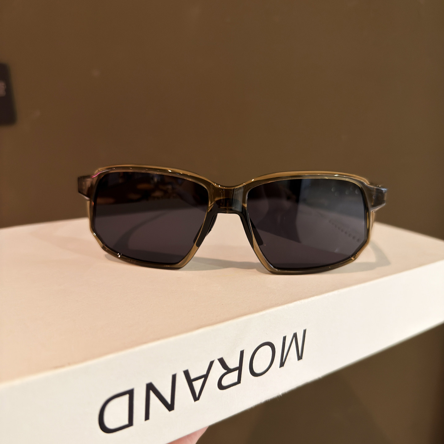 LAOPING高清偏光方框TR黑色太阳镜男女防紫外线高级感墨镜2025款