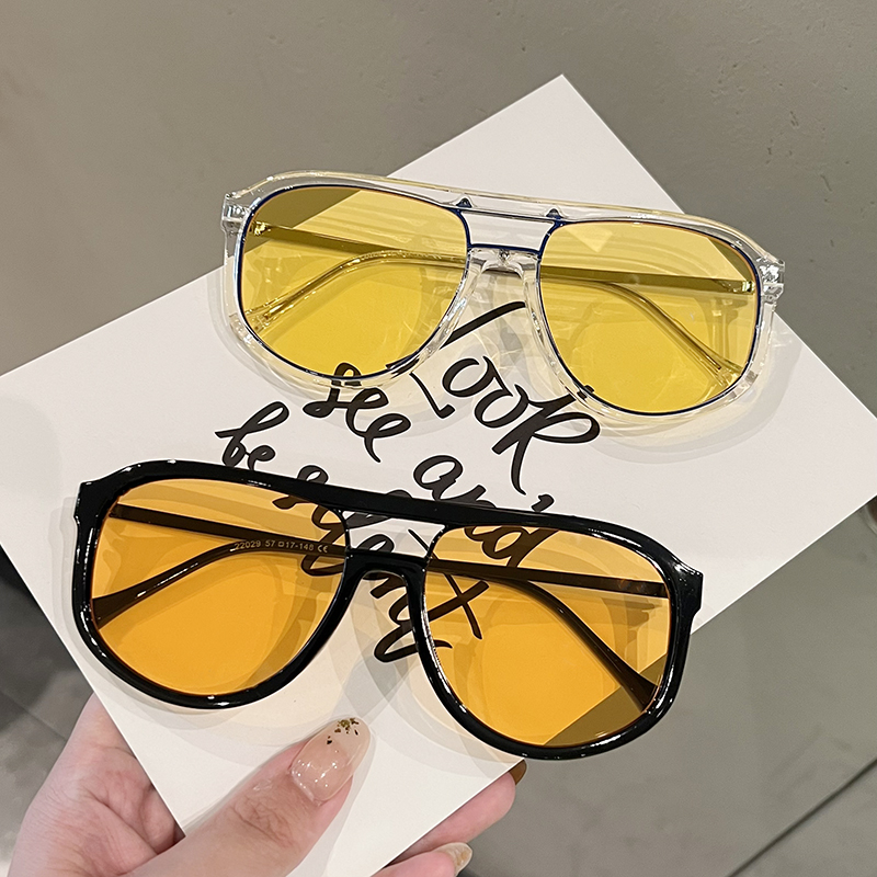 网红新款大框黑色墨镜女复古遮阳圆脸显瘦防风开车驾驶太阳眼镜男