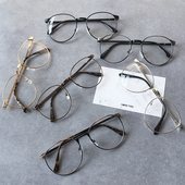 韩版 眼镜金属全细框平光镜可配近视框架男女 学院文艺原宿学生个性