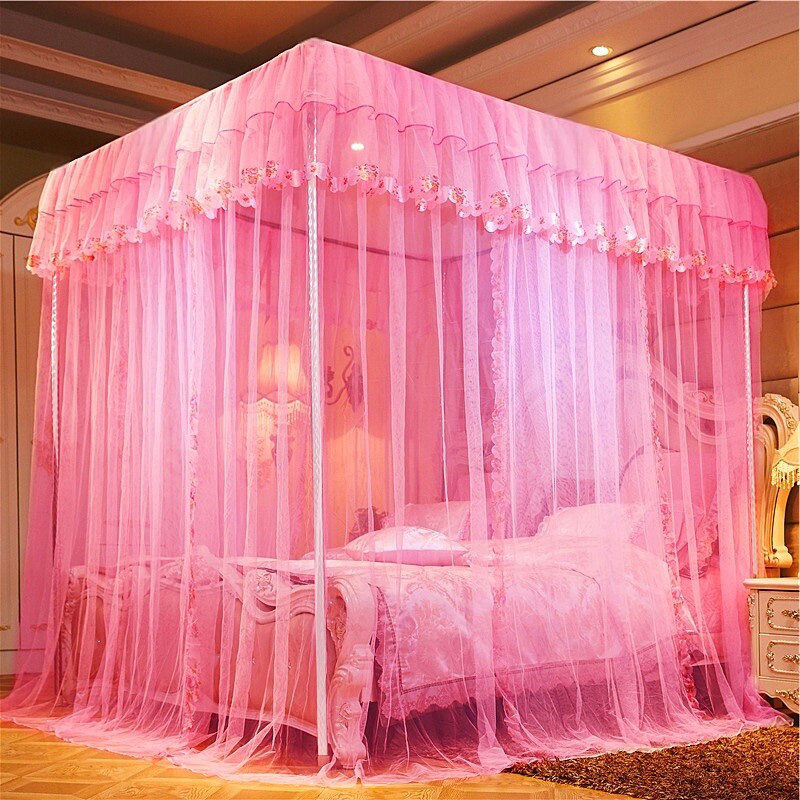蚊帐家用2026新款卧室免安装带支架全套结婚床婚房新型专用公主