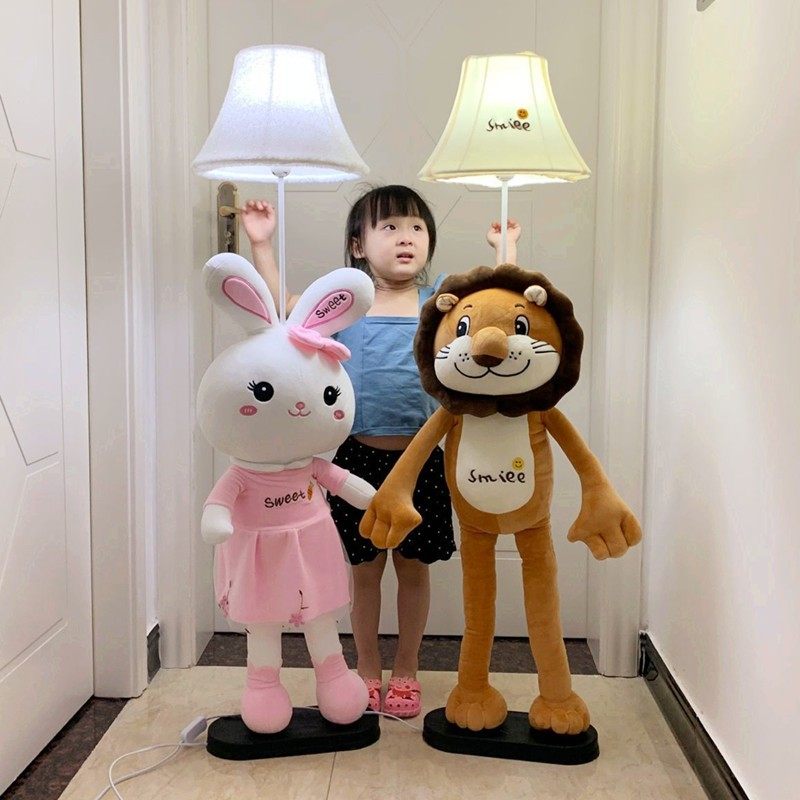 奶油风女孩客厅落地摆件家居饰品电视柜沙发旁兔子灯乔迁新年礼物