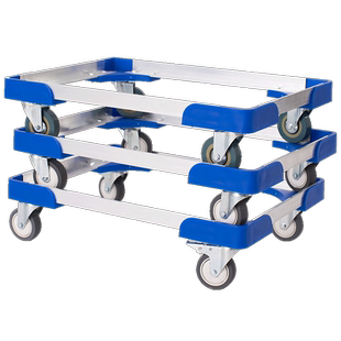 铝合金台车乌龟车物流周转车平板车手推车四轮拖车搬运车推拉货车