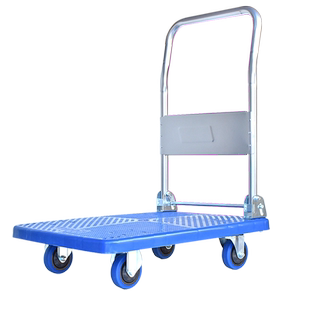 手推车拉货平板车折叠便携小拉车家用小推车手拉车搬运车加厚拖车