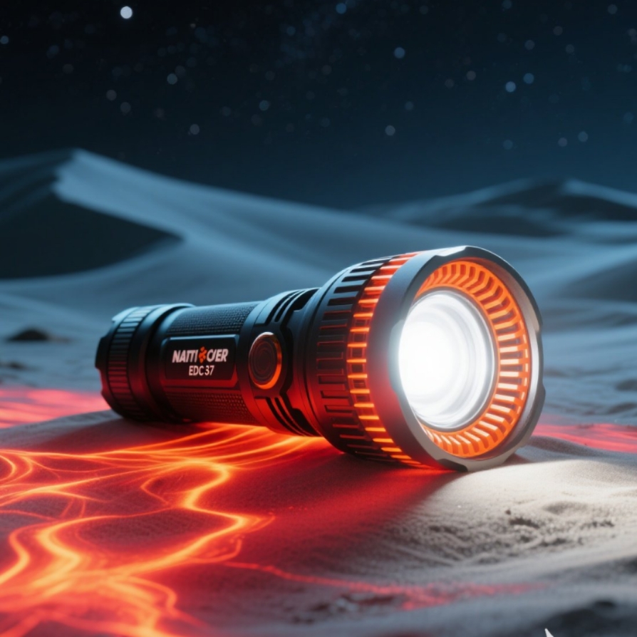 奈特科尔EDC37双8K战术手电8000流明420米远射破窗强光户外应急