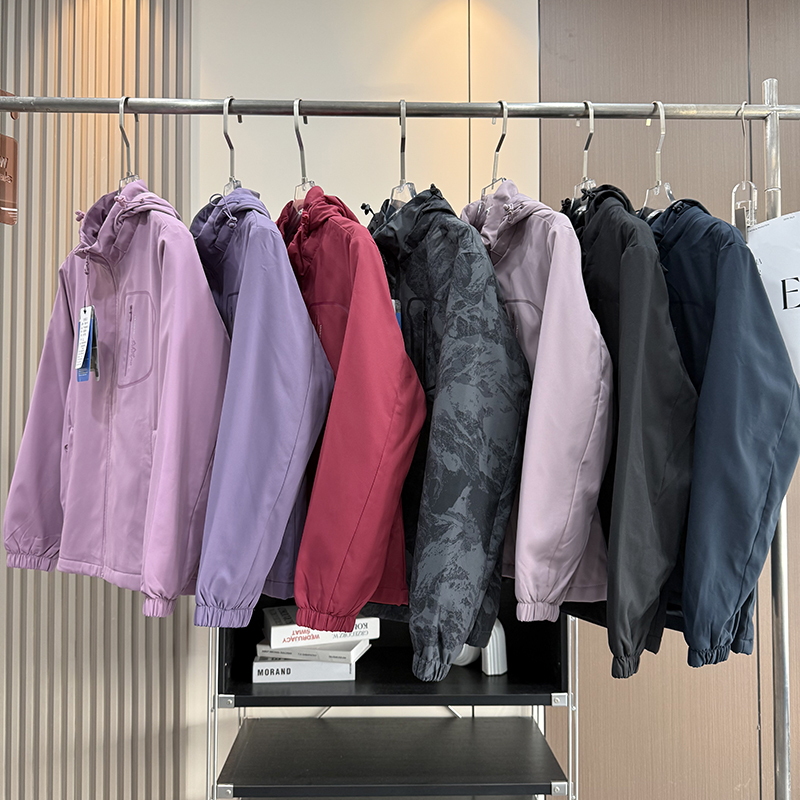 大厂订单！男女款加绒内里防风防水户外山系保暖冲锋衣登山服外套