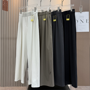 西裤  苣显腿长垂坠飘逸显瘦松弛感高腰直筒休闲裤 女 神裤 LU同款