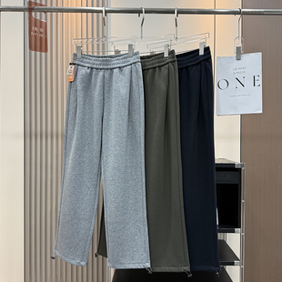 一条过冬！高克重羽绒纱加绒加厚保暖两穿束脚休闲运动裤卫裤女