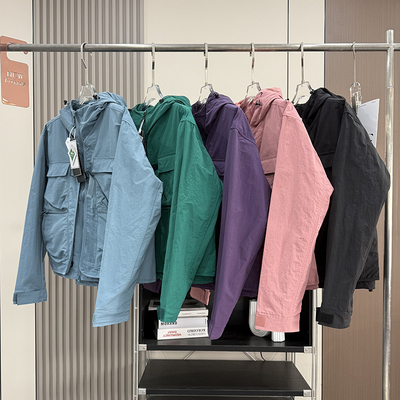 户外山系！男女款春秋2合1露营机能防风防泼水连帽马甲冲锋衣夹克