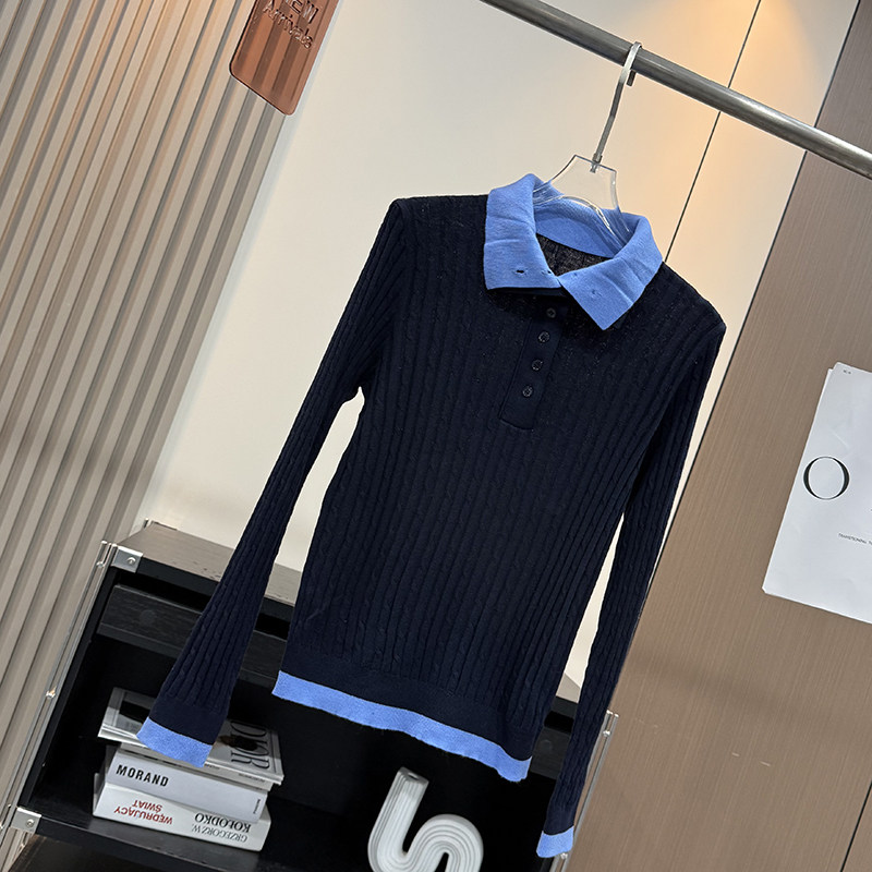 大厂订单！秋冬修身羊毛混纺软糯假两件撞色高领绞花长袖针织衫女,女装/女士精品,毛针织衫,淘宝优惠券,粉丝福利购,淘宝优惠卷