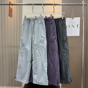 裤 工装 女春 立体剪裁轻量化透气户外山系机能休闲阔腿裤 大厂订单