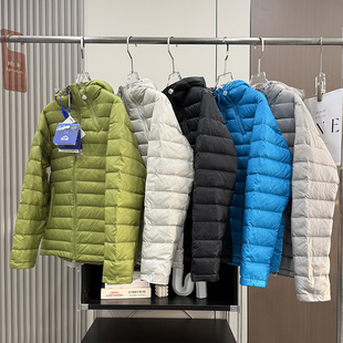 大厂订单！90白鸭绒情侣款防风防水户外轻量化保暖连帽排骨羽绒服