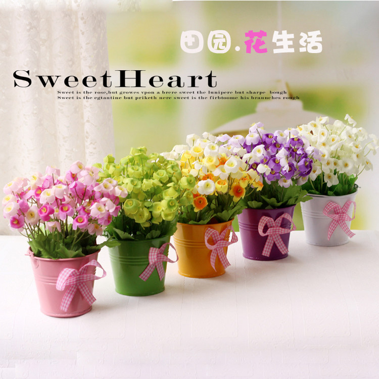 仿真花套装客厅餐桌假花摆件欧式餐桌花艺