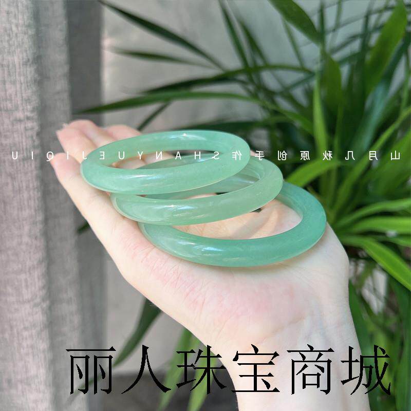 原创高端精选东陵玉手镯夏季汉服配饰显白气质玉镯送妈妈送礼物