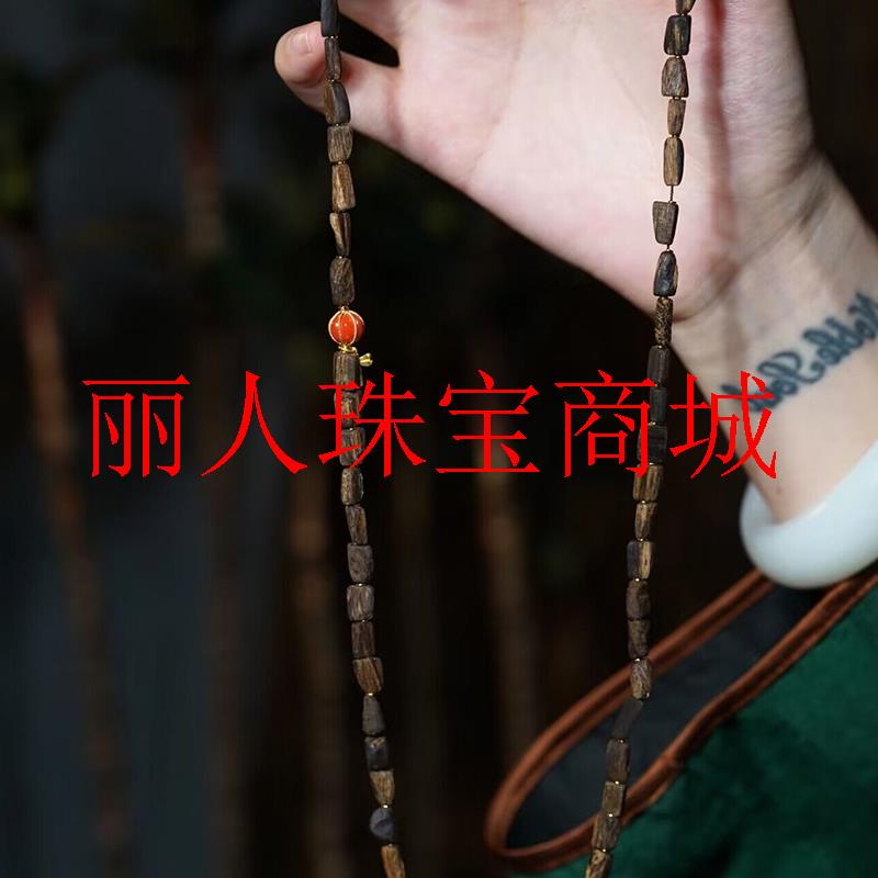 达拉干随形沉香沉水级高油佛珠手串念珠随形原创手链民族风女饰品