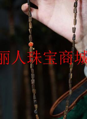 达拉干随形沉香沉水级高油佛珠手串念珠随形原创手链民族风女饰品