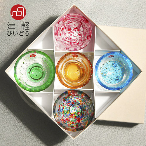 玻璃酒杯aderia日式清酒杯日本