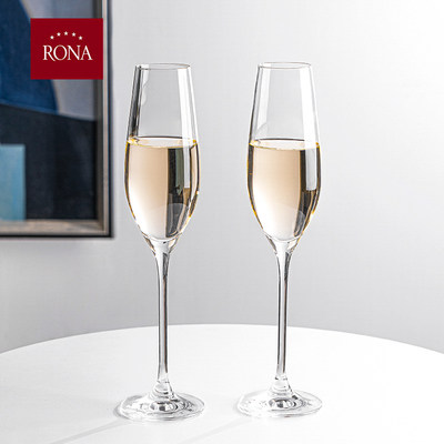 RONA香槟杯水晶玻璃捷克进口