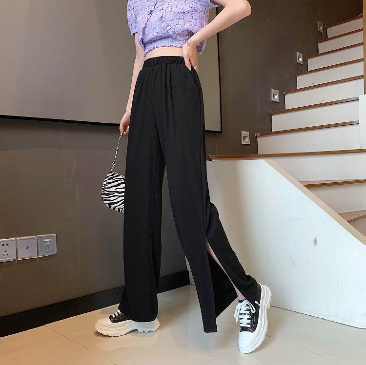 Real shot real price Korean high waist with thin and drooping feeling
