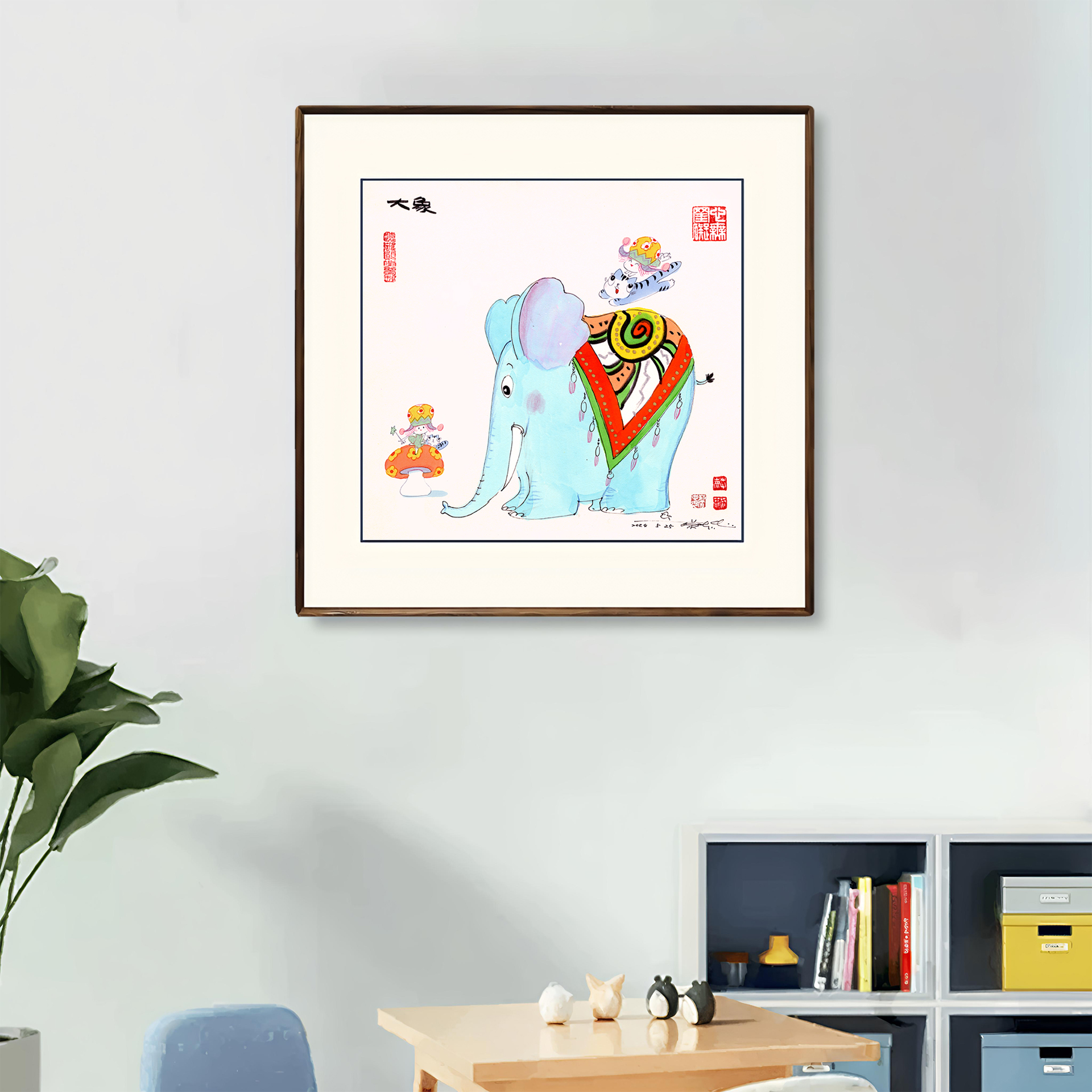 蔡志忠亲章蓝象限量版画