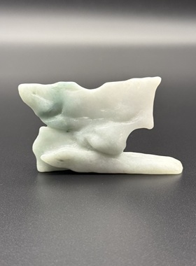 不规则孤品摆件原石翡翠现代艺术