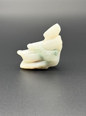 孤品手作翡翠原石随形装饰礼物家居书房办公室禅意摆件和平鸽抽象