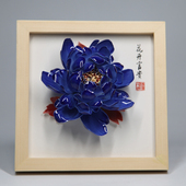 洛阳李学武牡丹瓷摆件陶瓷牡丹花工艺品摆台公司活动会议高档礼品