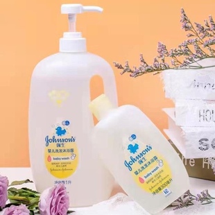 强生老款婴儿洗发沐浴露二合一无泪配方温和大容量儿童装汽车贴膜