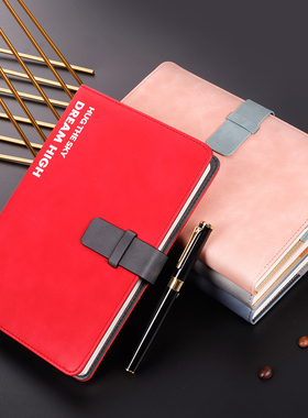 bowen2520-9/1820-9笔记本A5/B5创意商务笔记本定做 简约文具学生带扣带笔插日记本子可定制LOGO