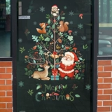 Рождественский декор, украшение для ногтей, наклейка, электрические стеклянные наклейки для пожилых людей