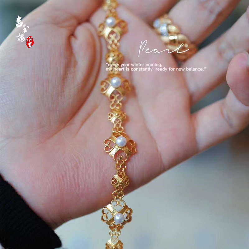 吉玉楼御翠时髦洋气小资调 店主自留的尖货复古珍珠手链