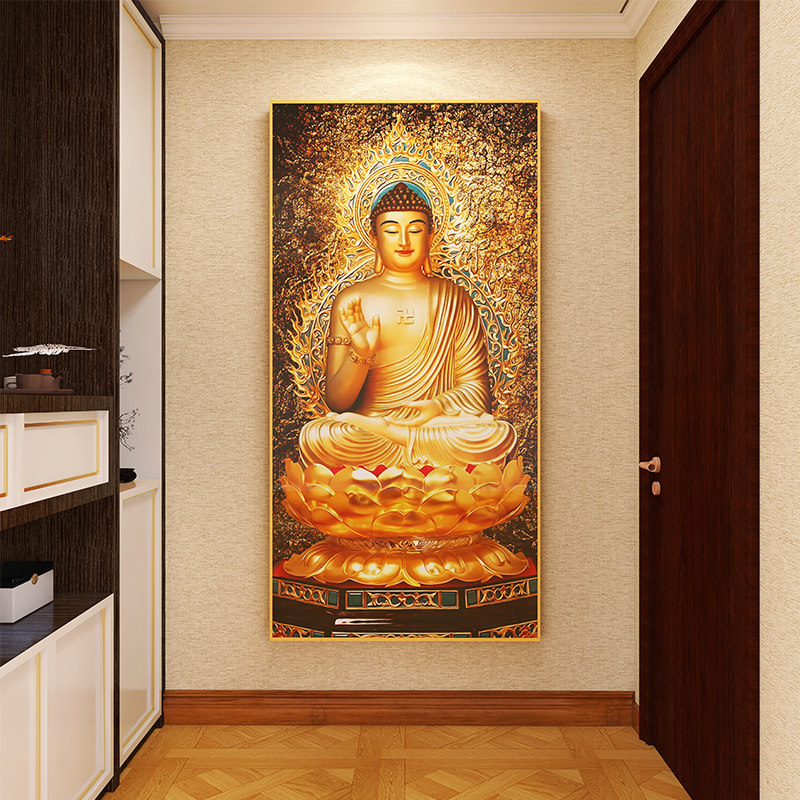 钻石画弥罗佛人物图案2026年满钻新款钻石绣客厅玄关点贴钻十字绣