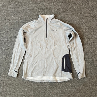 瑞典品牌保暖大码运动长袖骑行女款秋冬加绒训练服半开领跑步上衣