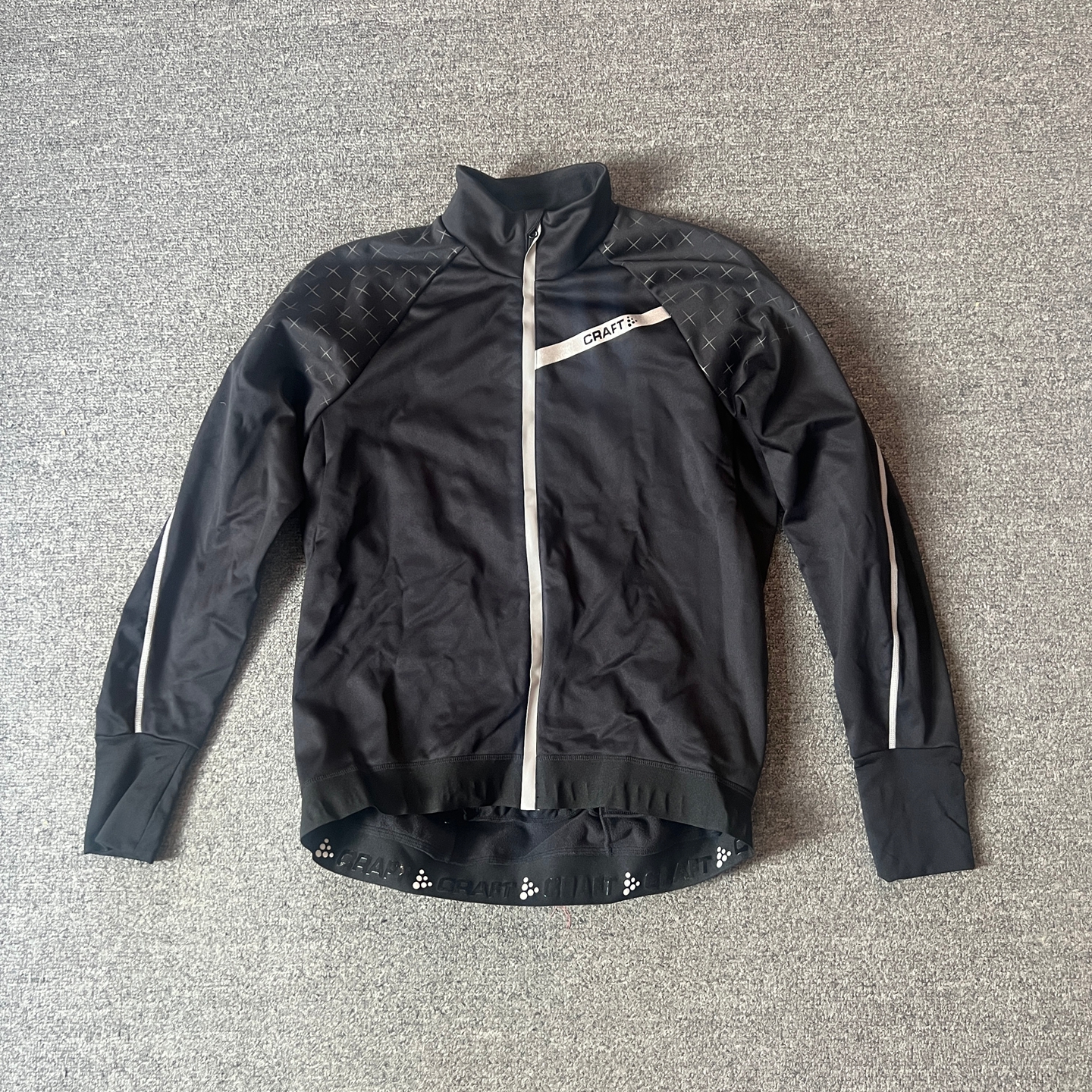 瑞典新品加绒运动自行车防风黑色保暖女子秋冬季户外软壳骑行服