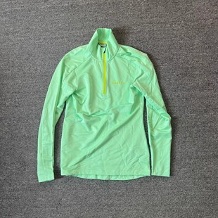 2026品牌瑞典运动新款女款半开领透气半拉链跑步骑行训练长袖上衣