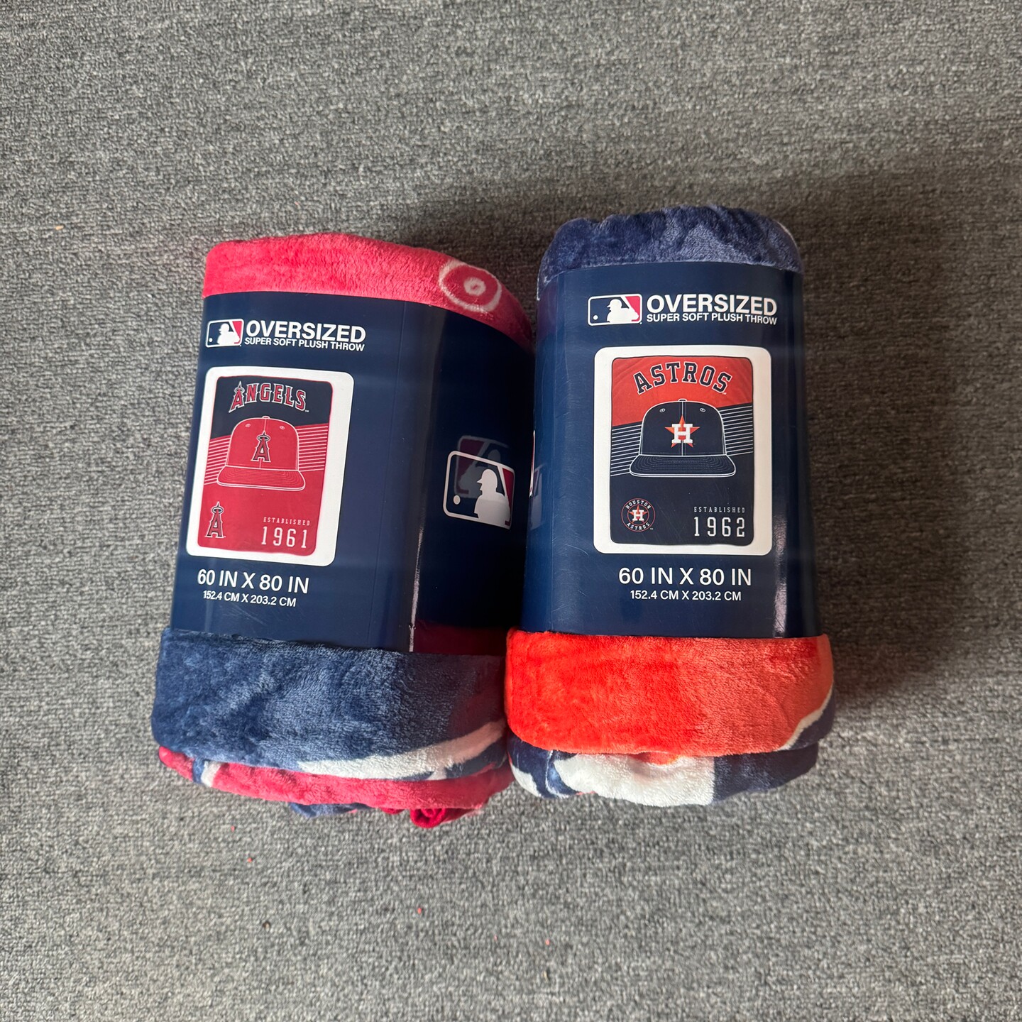 2026美国品牌棒球美职棒法兰绒毯盖巾运动涤纶午睡毯费城费城人队