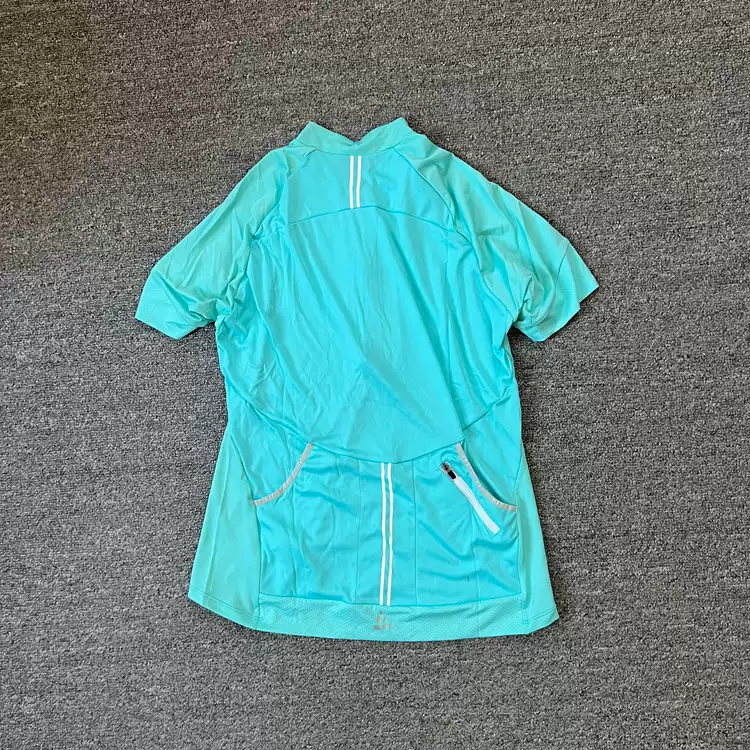 瑞典运动户外骑行套头外套山地公路车女款短袖速干T恤夏季骑行服