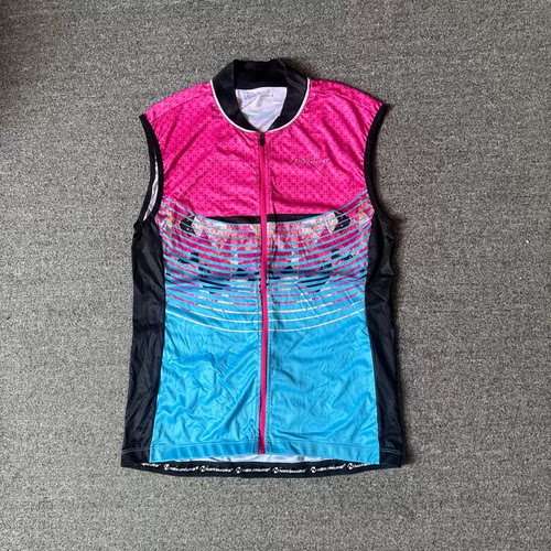 品牌欧美自行车队公路速干户外运动夏季无袖女款骑行服加大加肥