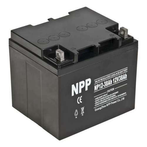 耐普蓄电池12V38AH NPP铅酸免维护蓄电池NP12-38机房UPS/EPS电源