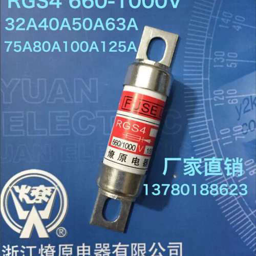 RGS4燎原快熔-32A/40A/50A/75A/80A/100A/125A燎原熔断器rgs4