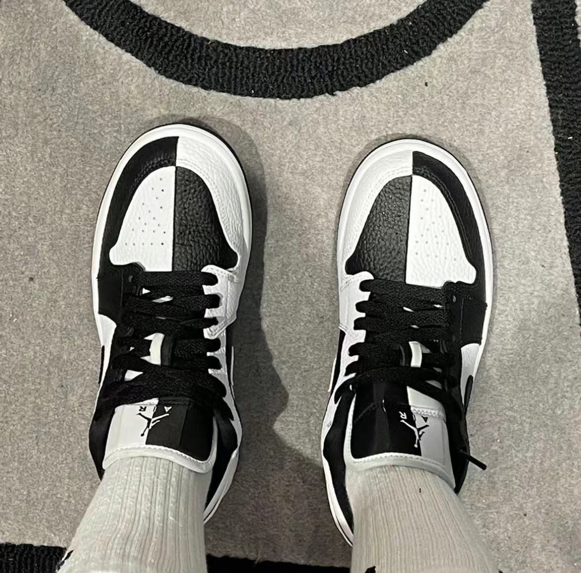 Air Jordan 1 Low AJ1黑白阴阳熊猫低帮女休闲篮球鞋DR0502-101