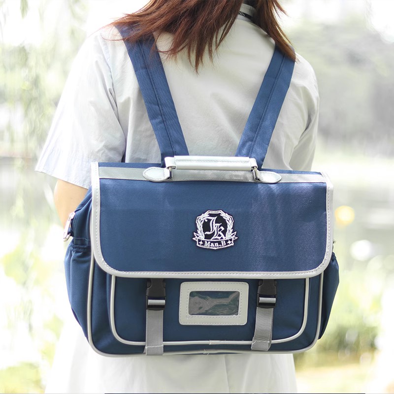 日韩系3way邮差jk制服包学院风手提单肩斜挎学生通勤书包清货特价