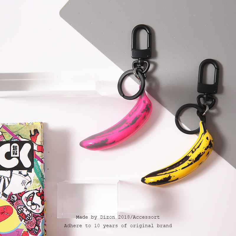 DIZON 香蕉banana 波普黄色挂件 个性钥匙扣 创意 逼真 艺术 吊饰在类目 服饰配件/皮带/帽子/围巾, 鞋包/皮带配件, 包配件, 钥匙扣中 - 来自Buy2taobao.com提供专业的淘宝代购服务